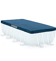 Тент Intex 28037 Pool Covers для каркасных прямоугольных бассейнов 400x200см || Крышка Intex для бассейна