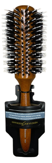 Щітка кругла комбінована брашинг горіх Hercules round brush walnut, фото 1