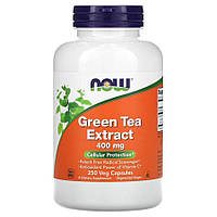 Натуральная добавка NOW Green Tea Extract 400 mg, 250 вегакапсул