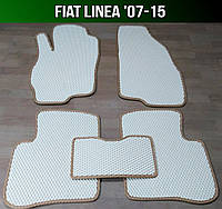 ЕВА коврики Fiat Linea '07-15. Ковры EVA Фиат Линеа