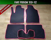 ЕВА коврики Fiat Panda '03-12. Ковры EVA Фиат Панда
