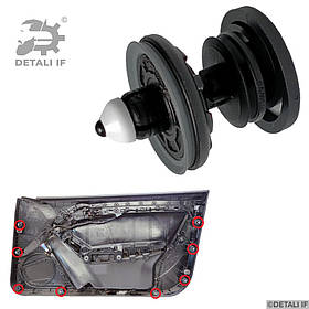 Кліпси обшивки дверей S40 2 Volvo 7L6868243