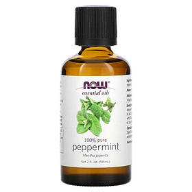 Ефірна олія NOW Essential Oils Peppermint, 59 мл