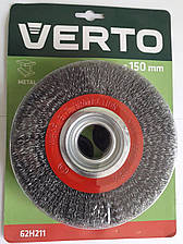 Щітка дротяна для точила Verto, 150 мм х 32 мм (62H211)