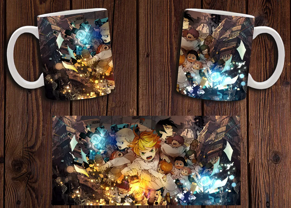 Чашка біла керамічна "Обіщений Неверленд" The Promised Neverland ABC, фото 1