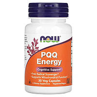 Витамины и минералы NOW PQQ Energy, 30 вегакапсул