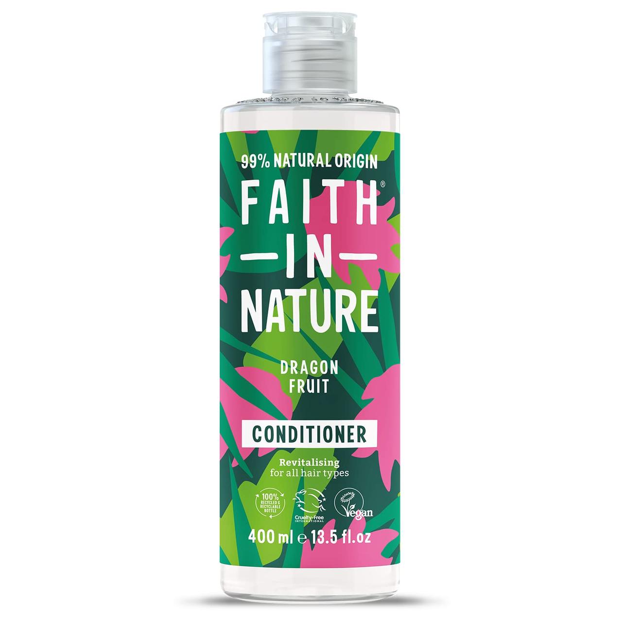 Кондиціонер для відновлення волосся з екстрактом пітайї Faith In Nature Natural Dragon Fruit Conditioner 400 мл, фото 1