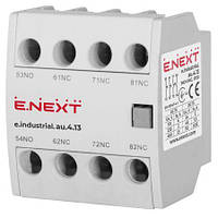 Дополнительный контакт e.industrial.au.4.13 1NO+3NC E.NEXT
