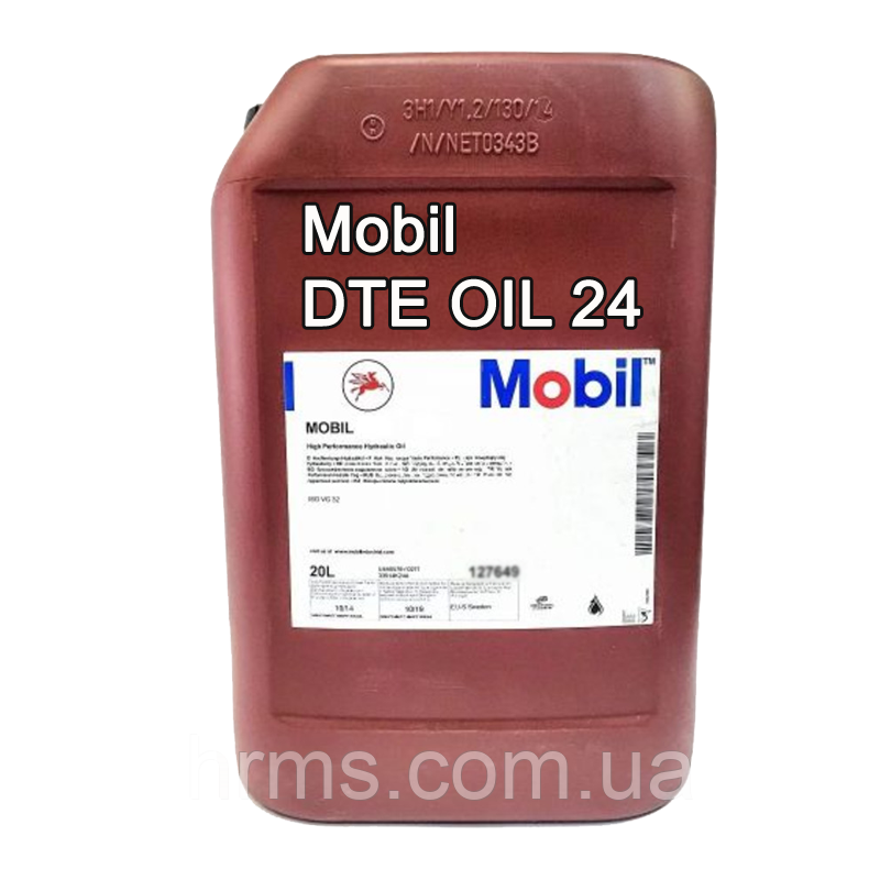Масло гідравлічне Mobil DTE Oil 24 Ultra (ISO VG 32; HLP) каністра 20 л Мобіл ДТЕ 24 Мобіл ДТЄ 24