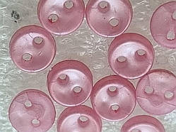 Гудзики для ляльок мікро, 5 мм, №4Ж Відтінок - рожевий з перламутровим відливом