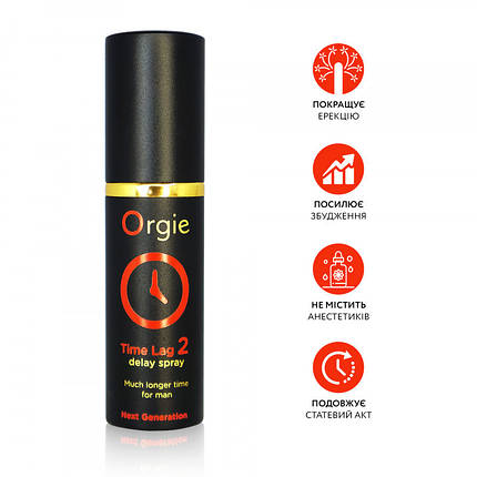 Спрей-пролонгатор для чоловіків Time Lag 2 Orgie, 10 мл, фото 2