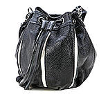 Сумка мішок жіноча шкіряна річна, фото 5