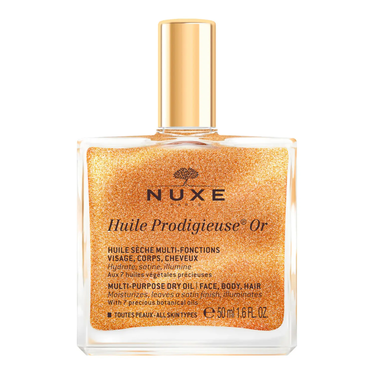 NUXE Huile Prodigieuse Or Golden Shimmer Багатофункціональна суха олія, 50 ml, фото 1