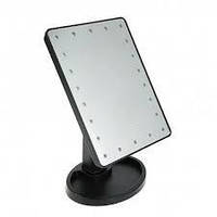 Дзеркало для макіяжу Magic Makeup Mirror з 22 LED-підсвічуванням, чорне