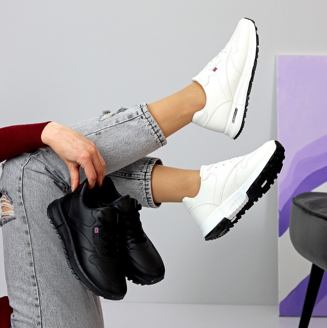 Білі Жіночі кросівки популярні, кросівки шкіряні, купити в Україні недорого, розмір 39, 41 - фото 9 - id-p1882840169