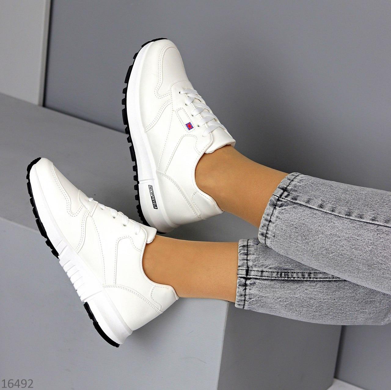 Білі Жіночі кросівки популярні, кросівки шкіряні, купити в Україні недорого, розмір 39, 41 - фото 10 - id-p1882840169