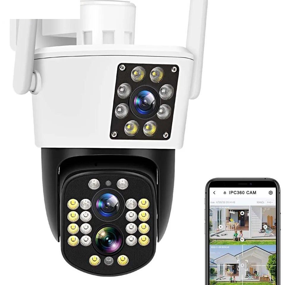 Охоронна бінокулярна поворотна Wi-Fi IP-камера Wonsdar IPC08-4K-WH з зумом 2,8-16 мм. IPC360 Home, фото 1