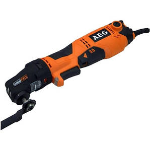 Багатофункційний ручний інструмент (реноватор) мережевий AEG : P=300 Вт, 20000 об/хв +насадки, сумка