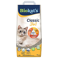 Наполнитель туалета для кошек бентонитовый Biokat's Classic 3in1 10 л