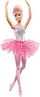 Кукла Барби балерина блондинка в светящемся розовом платье Barbie Dreamtopia Twinkle Lights Posable Ballerina