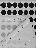 Шторка для ванної кімнати "Міранда" 180х200 см із поліестеру чорно-білі круги, фото 6