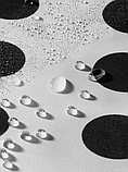 Шторка для ванної кімнати "Міранда" 180х200 см із поліестеру чорно-білі круги, фото 8