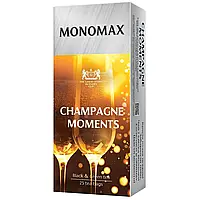 Чай черный с зеленым Мономах Champagne Moments (Брызги шампанского) 25 пак