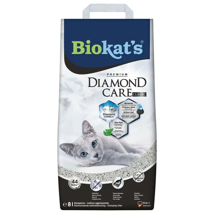 Наповнювач туалету для кішок бентонітовий Biokat Diamond Classic 8 л