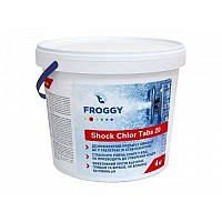 Засіб для шокової дезінфекції води в басейні (таблетки 20 гр) 0.9 кг Froggy