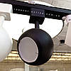 Трековий світильник Feron ML331 GU10 під змінну LED лампу Ø80х165мм IP20 чорний, фото 2
