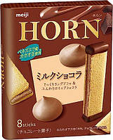 Печенье Meiji Horn Milk Chocolate Sticks 8s 72g