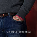 Масивний срібний браслет чоловічий якір. Браслет якірне плетіння срібло 925, фото 8