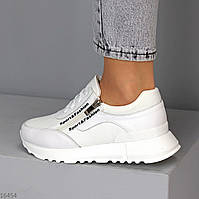 Білі Жіночі кросівки, шкіряні, купити в Україні недорого, розмір 38-24,0
