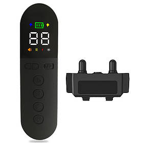 Електронний пристрій на нашийник для дресування собак D010 з пультом ДК (Чорний)