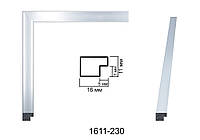 Фоторамка 30х45 см., серебряная, багет 1611-М230