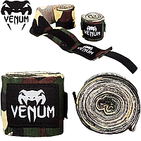 Боксерские бинты для единоборств бинты под боксерские перчатки Venum Kontact Boxing Handwraps Camo (4,5м.)