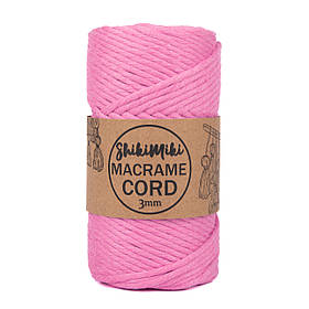 Еко шнур Macrame Cord 3 mm, колір Рожевий