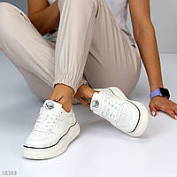 Білі Жіночі кросівки популярні, кросівки шкіряні, купити в Україні недорого, розмір