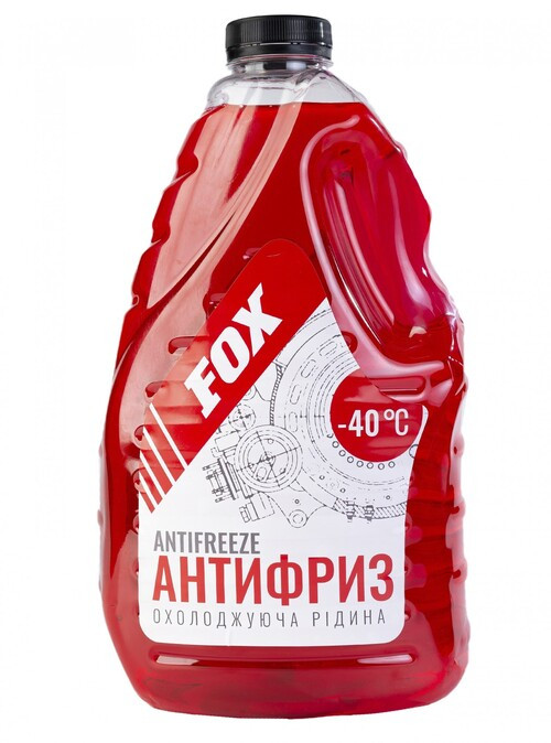 Антифриз Червоний ФОКС 4 л. ПЭТ