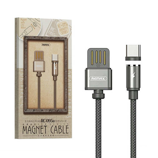 Магнітний USB кабель REMAX MAGNET CABLE GRAVITY SERIES RC-095a TYPE-C, фото 2