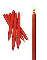 Свечи столовые, набор 6 штук, красные Ø2см. 20см. 86-26818