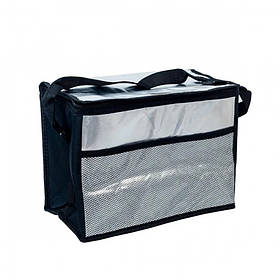 Термосумка Easy Gifts 36*25*29 см сріблясто-чорна Stenson R28798