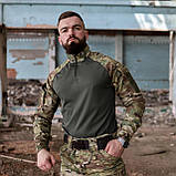 Форма Shark (Сорочка Ubacs + штани тактичні 5 кишень з вставками для наколінників) Grifon мультикам ріп-стоп (вафелька) літня 56, фото 5