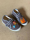 Туфлі дитячі SAMY т.сірі ПОЖЕЖНИК 21, фото 5