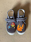 Туфлі дитячі SAMY т.сірі ПОЖЕЖНИК 21, фото 6