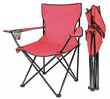Туристичний складаний стілець Folder Seat для кемпінгу в чохлі Червоний
