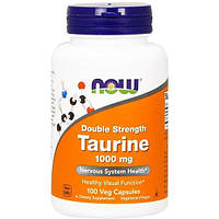 Таурин NOW Foods Taurine, Double Strength 1000 mg 100 Veg Caps NF0142