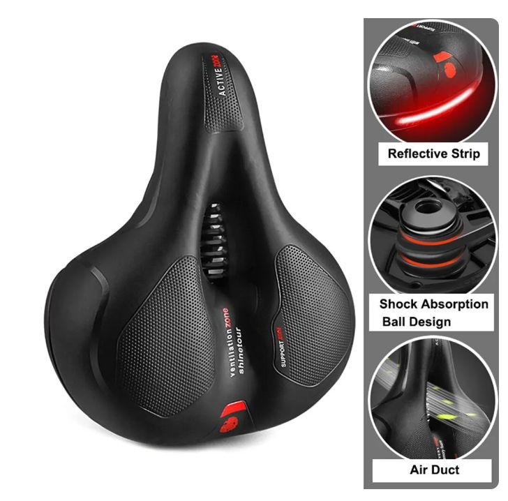 Велосідло на МТВ гірничо-дорожнє дихаюче, з заднім габаритом