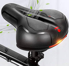 Велосідло на МТВ гірничо-дорожнє дихаюче, з заднім габаритом, фото 2