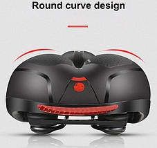 Велосідло на МТВ гірничо-дорожнє дихаюче, з заднім габаритом, фото 3